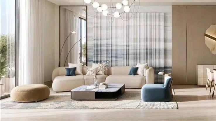 Podium level swimming pool at Binghatti Starfall