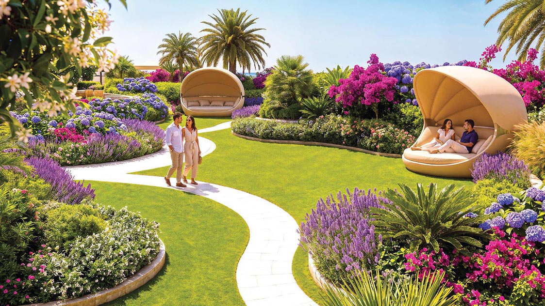 Waterfront lifestyle and amenities at Shahrukhz Residences by Danube, Dubai Maritime City