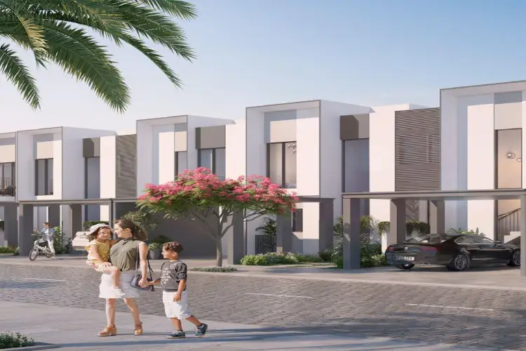 Villa exterior at The Valley by Emaar